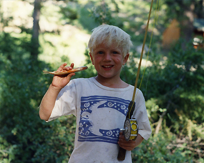 eastern sierra california child fishing