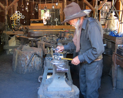 columbia gold rush town california blacksmith shop