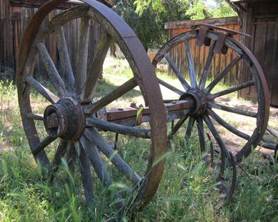 columbia gold rush town california old wagon wheels