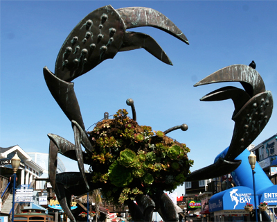 san francisco fishermans wharf crab sculpture