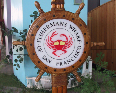 san francisco fishermans wharf toy sign