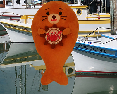 san francisco fishermans wharf sea lion toy