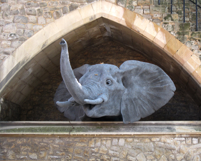 tower of london elephant sculpture