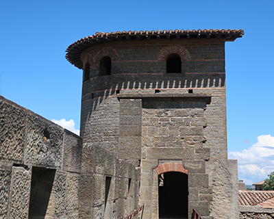 carcassonne castle north ramparts watchtower