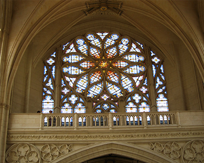 paris chateau de vincennes rose window holy chapel