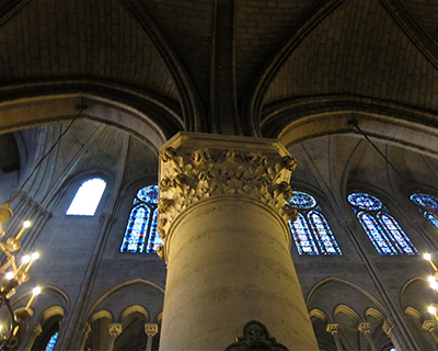 notre dame cathedral de paris gothic ceiling