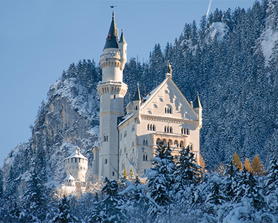 neuschwanstein castle in winter