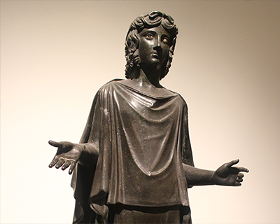 dancer bronze sculpture villa papyri herculaneum naples museum