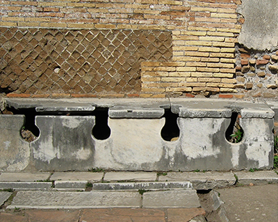 rome ostia antica latrines
