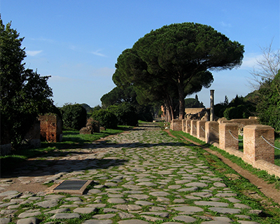 rome ostia antica roman road