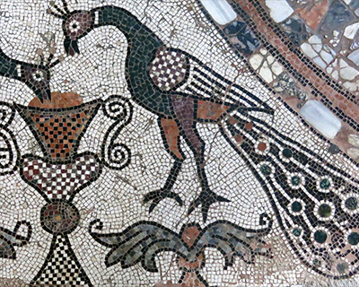 venice peacock mosaic floor