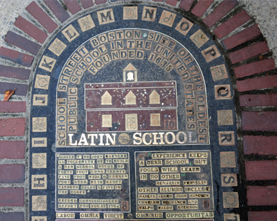boston freedom trail first public school in united states marker