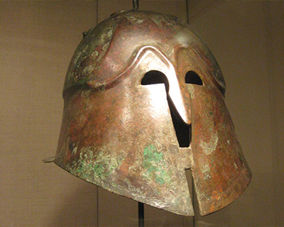 new york metropolitan museum art ancient greek bronze helmet