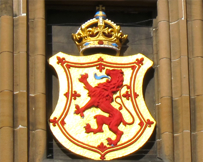 scotland edinburgh castle emblem of scotland
