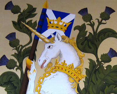 scotland stirling castle unicorn symbol of scottish monarchy