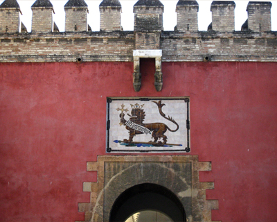spain seville royal alcazar gateway