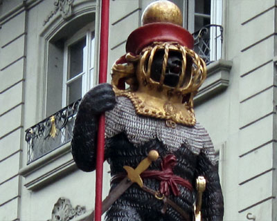 switzerland bern armored bear statue