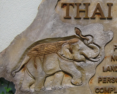 thailand chiang mai elephants office sign