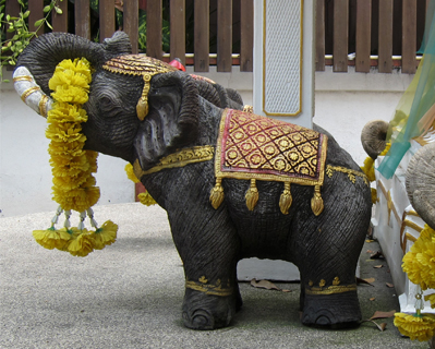 thailand chiang mai elephants spirit house