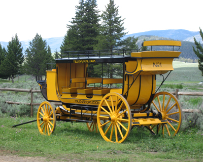 wyoming yellowstone wagon ride tower roosevelt